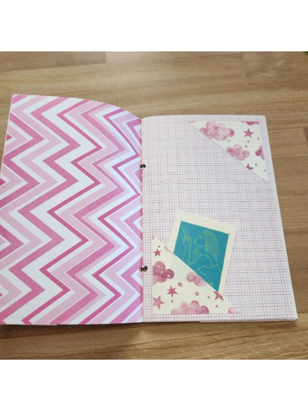Junk Journal Booklet Blank Handmade 28 pgs Pink Theme